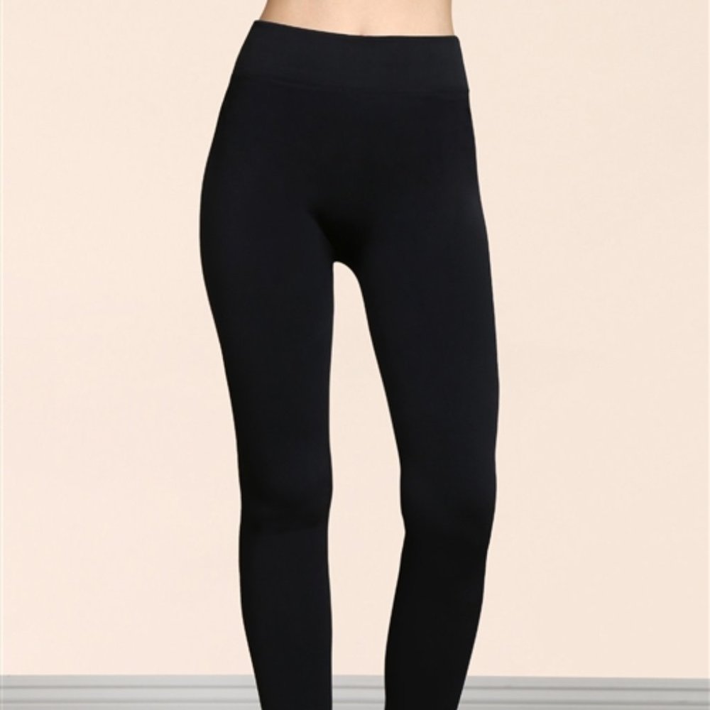 Basic Fleece lined black leggings - Picture 5 of 8